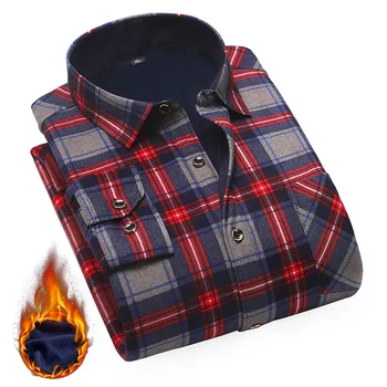 Aoliwen brand2020 Winter Warm New men V-neck Thicker Plaid Shirt Style Coat male Casual Flannel padded plaid shirt 20 Colors 4XL 
Aoliwen brand2020 Winter Warm New men V-neck Thicker Plaid Shirt Style Coat male Casual Flannel padded plaid shirt 20 Colors 4XL