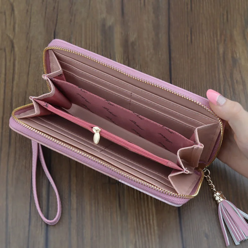 SHUJIN Women Card Holder Coin Purse Zipper Classical Wallet Women Long Purse Leather Young Fashion Purse Drop shipping 
SHUJIN Women Card Holder Coin Purse Zipper Classical Wallet Women Long Purse Leather Young Fashion Purse Drop shipping
