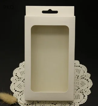 50Pcs Black Kraft Paper Box White Cardboard Packing Box Cell Phone Case Box with hang hole Clear Window Present Box 175x105x17mm
50Pcs Black Kraft Paper Box White Cardboard Packing Box Cell Phone Case Box with hang hole Clear Window Present Box 175x105x17mm