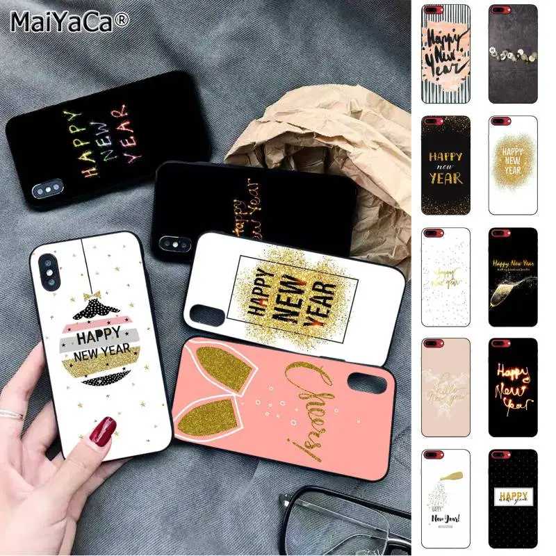 MaiYaCa Cheers Gold pink happy new year Black Soft Shell Phone Cover for iPhone 11 pro XS MAX 8 7 6 6S Plus X 5 5S SE XR case
MaiYaCa Cheers Gold pink happy new year Black Soft Shell Phone Cover for iPhone 11 pro XS MAX 8 7 6 6S Plus X 5 5S SE XR case