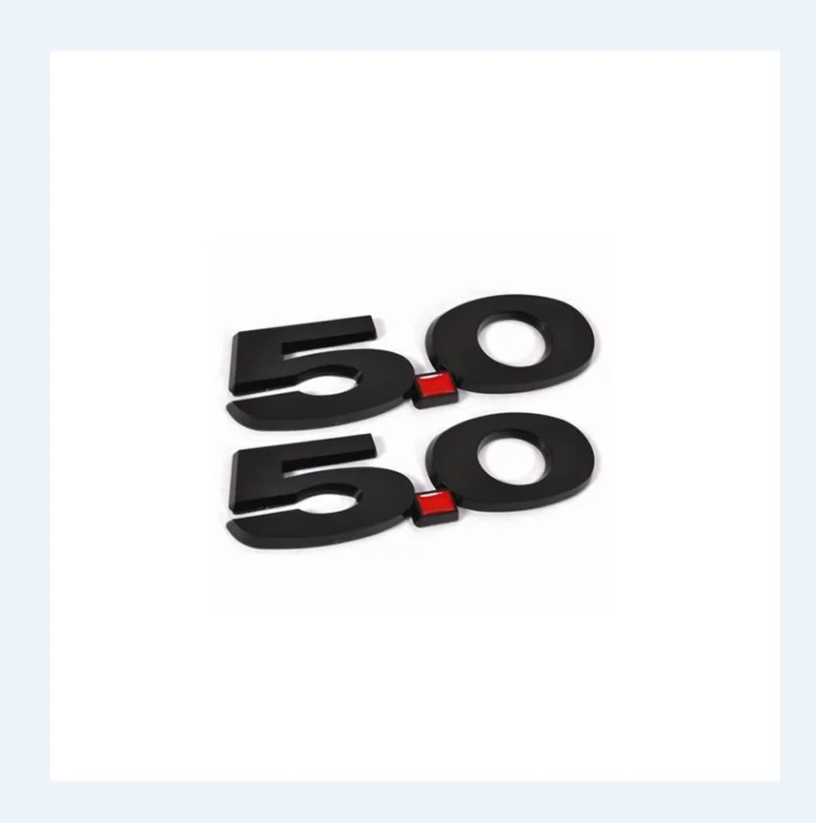 Silver or black FOR Ford Mustang 5.0 Displacement Scale Vehicle Flag/Leaf Plate Side Mark 5.0 Refitted Mark
Silver or black FOR Ford Mustang 5.0 Displacement Scale Vehicle Flag/Leaf Plate Side Mark 5.0 Refitted Mark