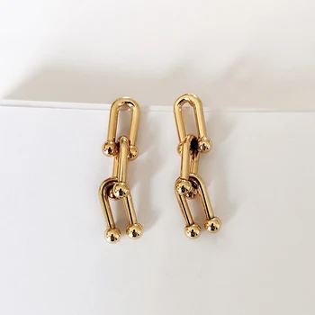 GHIDBK Unique Design Shaped U Statement Stud Earrings Handmade Minimalist Pendant Earring Studs Street Style Earring New Jewelry
GHIDBK Unique Design Shaped U Statement Stud Earrings Handmade Minimalist Pendant Earring Studs Street Style Earring New Jewelry