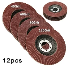 12pcs 4.5inch 115mm Grinding Wheels Flat Flap Discs 40/60/80/120Grit For Angle Grinder Sanding Discs Metal Plastic Wood Abrasive
12pcs 4.5inch 115mm Grinding Wheels Flat Flap Discs 40/60/80/120Grit For Angle Grinder Sanding Discs Metal Plastic Wood Abrasive