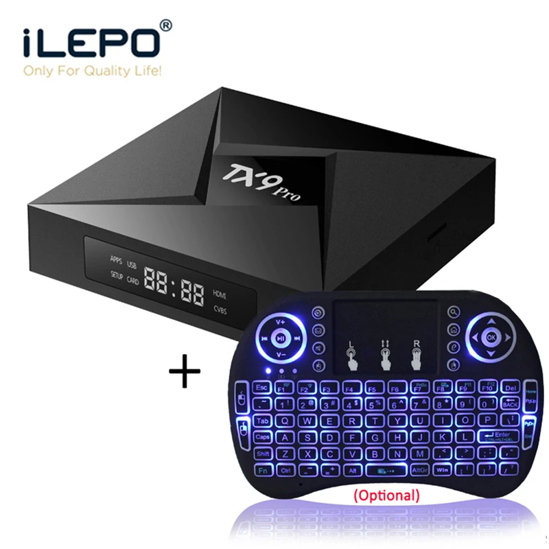 iLEPO TX9 PRO Android 7.1 Smart TV Box Amlogic S912 Octa Core 3GB 32GB Support 2.4+5.8GHz WiFi 1000M LAN BT4.1 4K H.265
iLEPO TX9 PRO Android 7.1 Smart TV Box Amlogic S912 Octa Core 3GB 32GB Support 2.4+5.8GHz WiFi 1000M LAN BT4.1 4K H.265