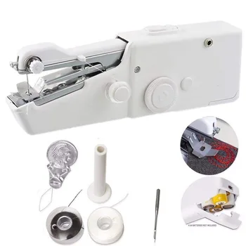 Portable Household Mini Hand Sewing Machine Quick Stitch Sew Needlework Cordless Clothes Fabrics Electronic Sewing Machine
Portable Household Mini Hand Sewing Machine Quick Stitch Sew Needlework Cordless Clothes Fabrics Electronic Sewing Machine