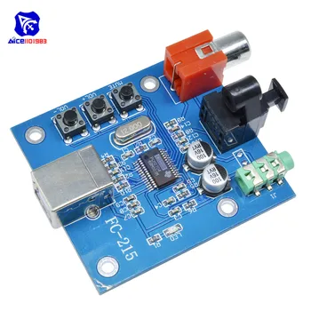 diymore PCM2704 USB DAC USB Power Fiber Optic Coaxial Analog Output for Raspberry Pi
diymore PCM2704 USB DAC USB Power Fiber Optic Coaxial Analog Output for Raspberry Pi