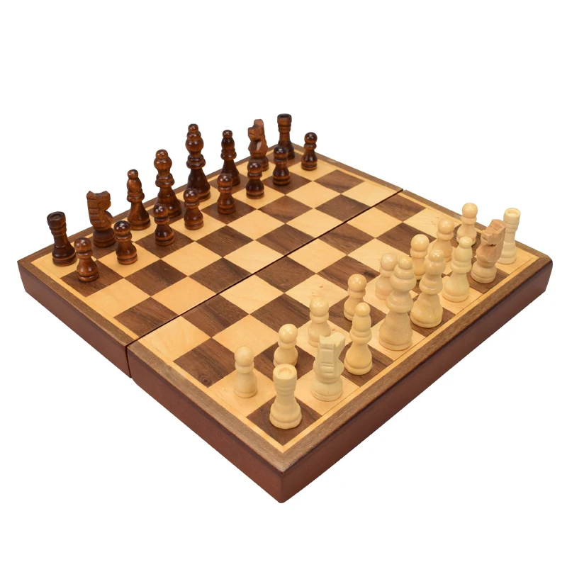 High Quality Portable Folding Wooden Chess Set Handwork Solid Wood Pieces Interesting Backgammon Children Gift Crafts Board Game
High Quality Portable Folding Wooden Chess Set Handwork Solid Wood Pieces Interesting Backgammon Children Gift Crafts Board Game