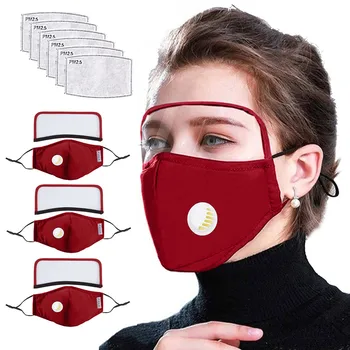 3pcs Cloth Face Shield + 6Filters With Eyes Shield Valves Windproof Breathable Face Mask Reusable Face Shield Mouth Mask Masque
3pcs Cloth Face Shield + 6Filters With Eyes Shield Valves Windproof Breathable Face Mask Reusable Face Shield Mouth Mask Masque