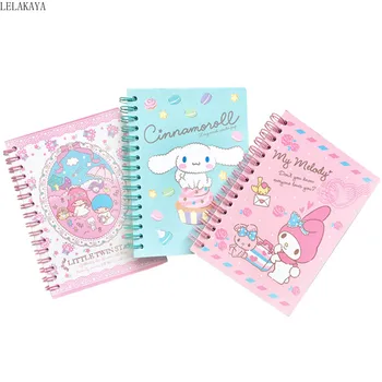 Cartoon Cute My Melody Cinnamoroll Dog The Little Twin Stars A6 Notebook Action Figure Diary Book Paper Handbook Album DIY Craft
Cartoon Cute My Melody Cinnamoroll Dog The Little Twin Stars A6 Notebook Action Figure Diary Book Paper Handbook Album DIY Craft
