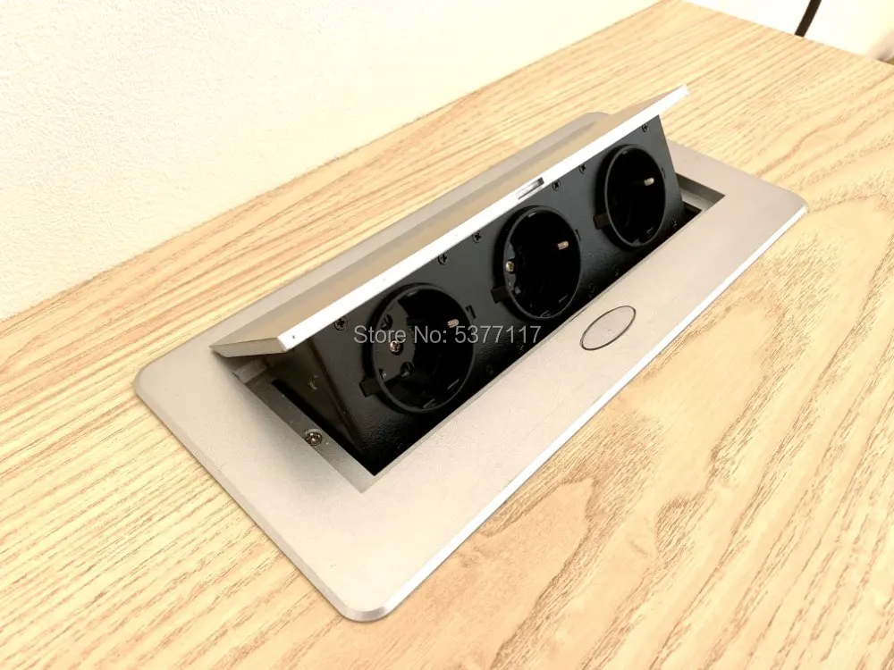 Всплывающее гнездо, гнездо европейского стандарта, цинковый сплав, 3-битное гнездо, Лидер продаж в ЕС, скрытое офисное гнездо для настольного ПК, серебристое Всплывающее гнездо, гнездо европейского стандарта, цинковый сплав, 3-битное гнездо, Лидер продаж в ЕС, скрытое офисное гнездо для настольного ПК, серебристое