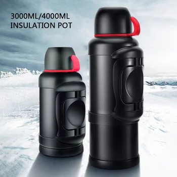 3L/4L Stainless Steel Insulation Kettle, Large Capacity Travel Thermos Bottle, Easy To Carry for Tea Water Double Wall Insulated 
3L/4L Stainless Steel Insulation Kettle, Large Capacity Travel Thermos Bottle, Easy To Carry for Tea Water Double Wall Insulated