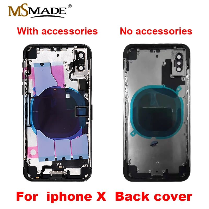 Full Housing Case For iphone X Battery Back Cover Door Rear Cover + Middle Frame Chassis With Flex Cable
Full Housing Case For iphone X Battery Back Cover Door Rear Cover + Middle Frame Chassis With Flex Cable