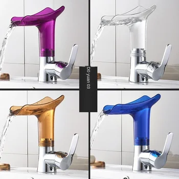 The New Toilet Hot and Cold Water Faucet Basin Washbasin Glass Waterfall Faucet Drawing Mixing Faucet Copper Wrench Formula
The New Toilet Hot and Cold Water Faucet Basin Washbasin Glass Waterfall Faucet Drawing Mixing Faucet Copper Wrench Formula