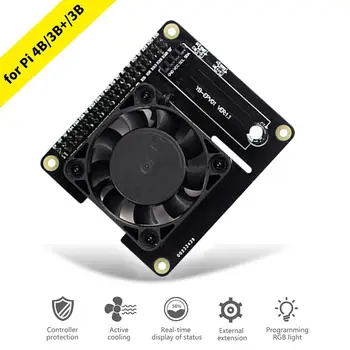Expanding Board Programmable Expanding Board Real-time Display Expanding Board With Cooling Fan For Raspberry Pi 4B And 3B
Expanding Board Programmable Expanding Board Real-time Display Expanding Board With Cooling Fan For Raspberry Pi 4B And 3B