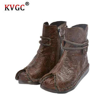 KVGC autumn and winter new style ladies fashion high-quality leather exquisite carved upper design retro style brown ankle boots
KVGC autumn and winter new style ladies fashion high-quality leather exquisite carved upper design retro style brown ankle boots