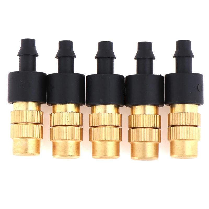 10 Pcs Copper Misting Fog Cooling Nozzles Atomizing Sprayers For 4/7mm Hose Garden Irrigation Agricultural Atomizing Sprinklers
10 Pcs Copper Misting Fog Cooling Nozzles Atomizing Sprayers For 4/7mm Hose Garden Irrigation Agricultural Atomizing Sprinklers
