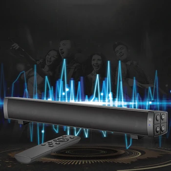Wireless Bluetooth Soundbar 10W Remote Control Portable Home Desktop Small HiFi Stereo Microphone Bass Subwoofer Loudspeaker
Wireless Bluetooth Soundbar 10W Remote Control Portable Home Desktop Small HiFi Stereo Microphone Bass Subwoofer Loudspeaker