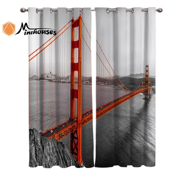 American Red San Francisco Bridge Scenery Curtains Window Living Room Curtains Kitchen Indoor Window High Blackout Curtain
American Red San Francisco Bridge Scenery Curtains Window Living Room Curtains Kitchen Indoor Window High Blackout Curtain