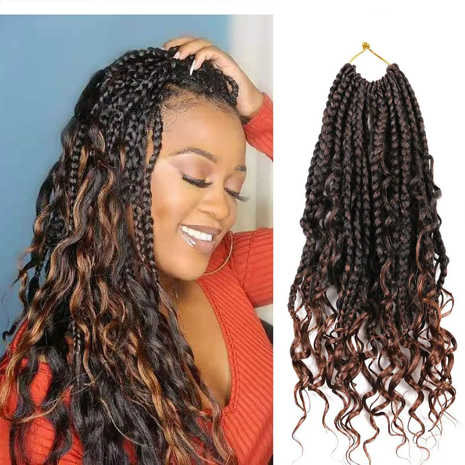 Crochet Box Braids for Black Women Crochet Braids with Curly Ends 12inch Box Braid Crochet Hair Extension
Crochet Box Braids for Black Women Crochet Braids with Curly Ends 12inch Box Braid Crochet Hair Extension