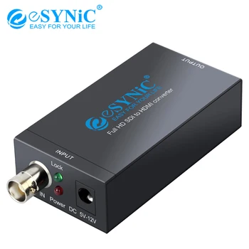 eSYNiC SDI to HDMI Converter Full HD 1080P 60HZ Support 3G-SDI HD-SDI SD-SDI SDI Camera/HDMI Monitor/HD TV/Projector Adapter
eSYNiC SDI to HDMI Converter Full HD 1080P 60HZ Support 3G-SDI HD-SDI SD-SDI SDI Camera/HDMI Monitor/HD TV/Projector Adapter