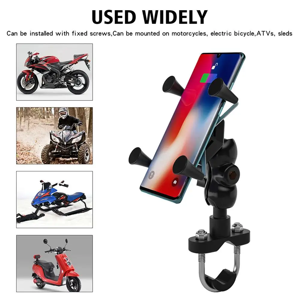 Universal Cell Phone Rearview Mirror Stand Holder Motorcycle Mobile Phone Bracket with360 Rotation GPS Bracket
Universal Cell Phone Rearview Mirror Stand Holder Motorcycle Mobile Phone Bracket with360 Rotation GPS Bracket