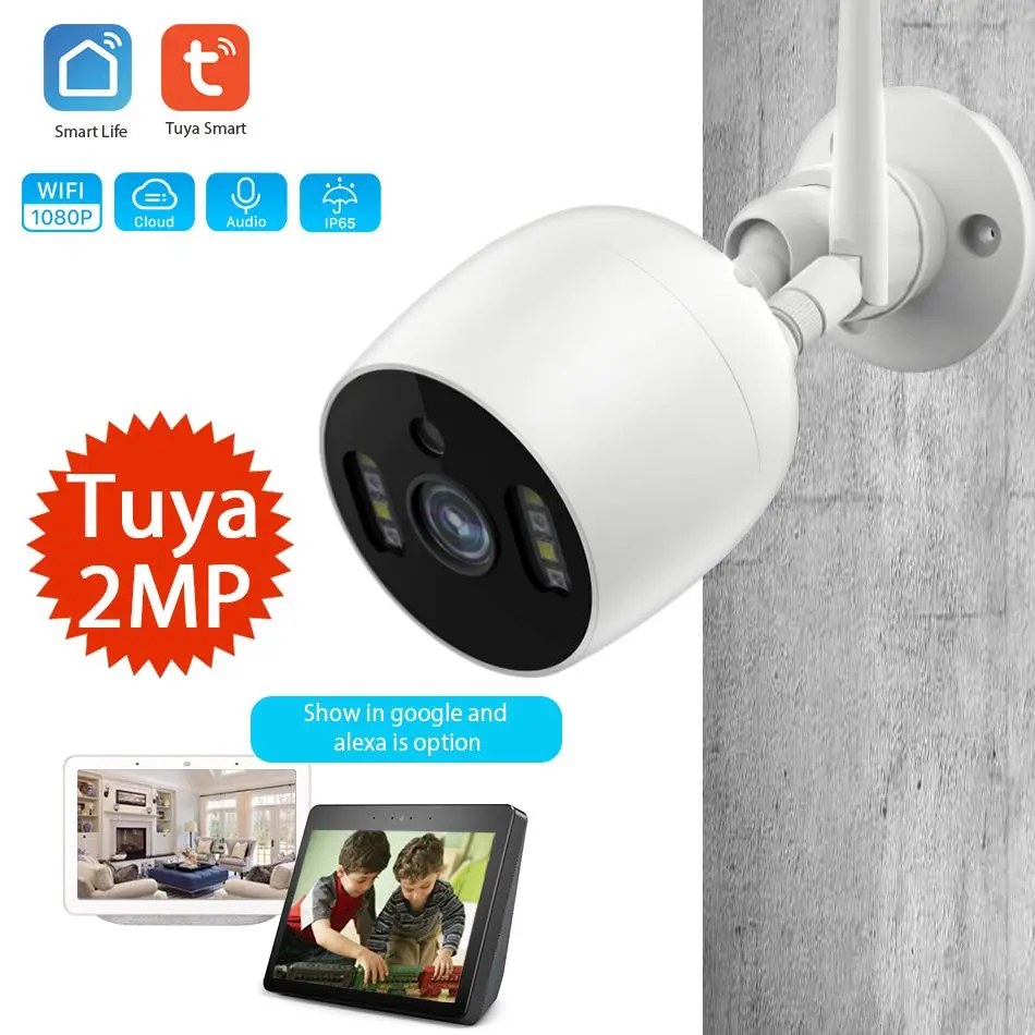 Smart IP Camera Tuya wifi Wireless Security Surveillance IP Camera Indoor Outdoor Waterproof Night Vision Infrared Two Way Audio
Smart IP Camera Tuya wifi Wireless Security Surveillance IP Camera Indoor Outdoor Waterproof Night Vision Infrared Two Way Audio