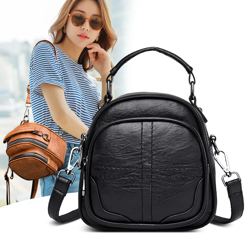 Multifunctional Women's Bag Double Shoulder Bag Mini Bag Cross-border Retro-style PU Leather Youth Travel Backpack Women's Bag
Multifunctional Women's Bag Double Shoulder Bag Mini Bag Cross-border Retro-style PU Leather Youth Travel Backpack Women's Bag