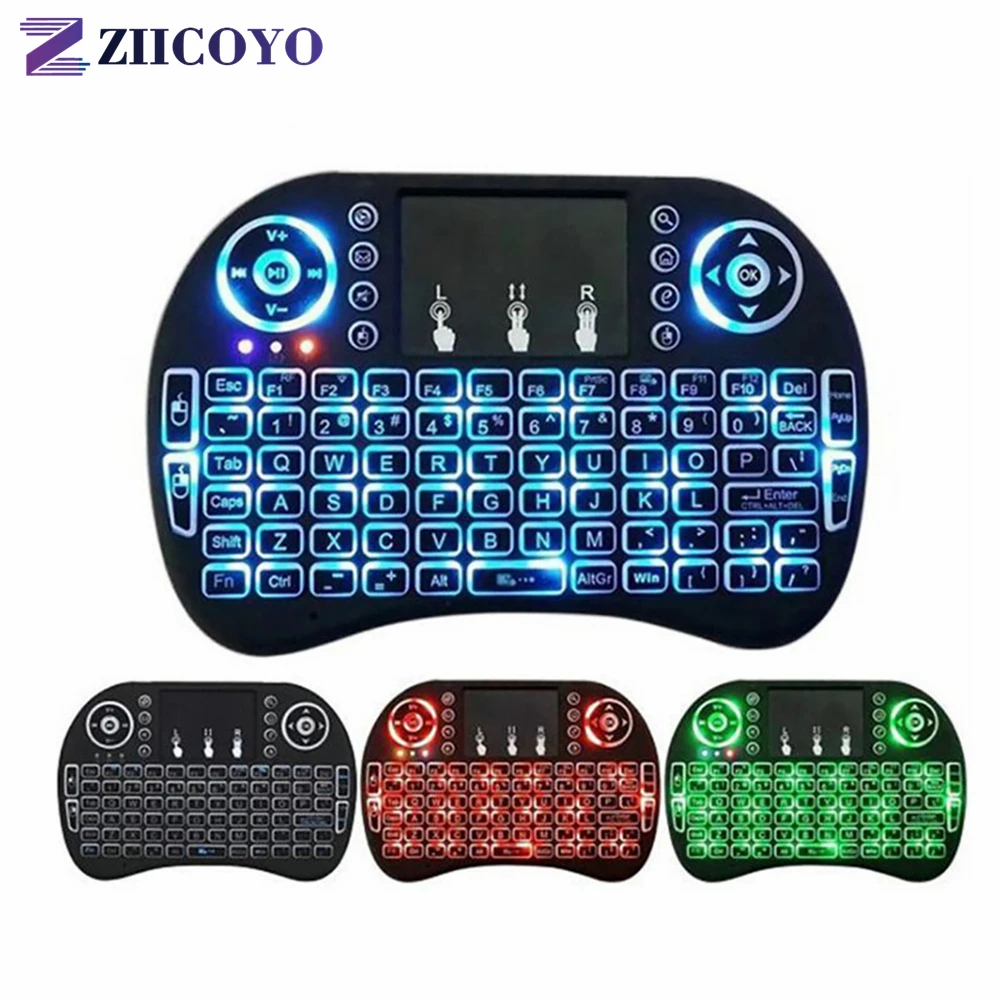 i8 Spanish 7 Color Backlit 2.4G Mini Wireless français Keyboard TouchPad Mouse for Google Android TV Box, Mini PC, Laptop AZERTY
i8 Spanish 7 Color Backlit 2.4G Mini Wireless français Keyboard TouchPad Mouse for Google Android TV Box, Mini PC, Laptop AZERTY