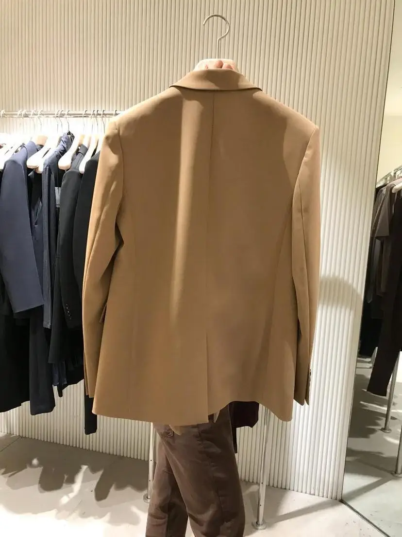 2019 Autumn New Style WOMEN'S Dress Korean-style Online Celebrity Sense of Design Non-mainstream Double Breasted Suit Jacket Wom
2019 Autumn New Style WOMEN'S Dress Korean-style Online Celebrity Sense of Design Non-mainstream Double Breasted Suit Jacket Wom