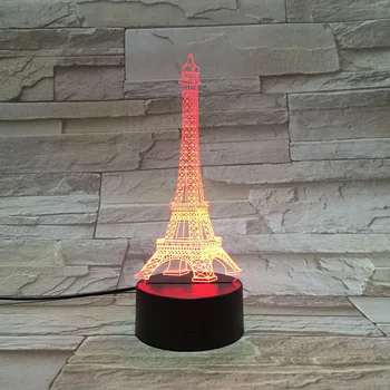 3D Lamp Building of Paris Eiffel Tower Pretty Present for Girls Atmosphere Dropship 7 Color with Remote Led Night Light Lamp
3D Lamp Building of Paris Eiffel Tower Pretty Present for Girls Atmosphere Dropship 7 Color with Remote Led Night Light Lamp