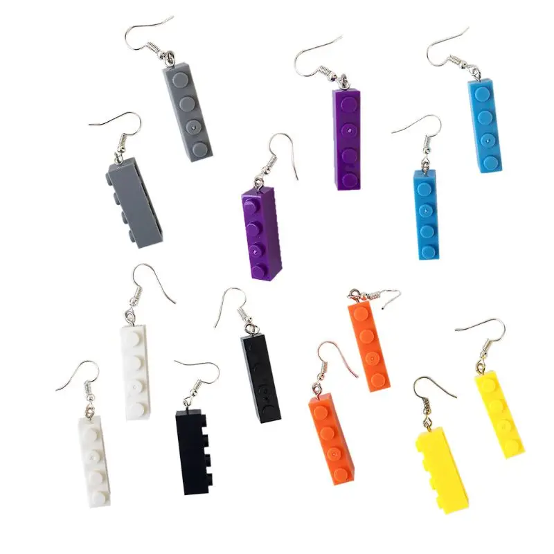 1 Pair Creative Cute Mini Building Blocks Earrings Minimalism Cartoon Design Female Ear Hooks Danglers Jewelry Gift
1 Pair Creative Cute Mini Building Blocks Earrings Minimalism Cartoon Design Female Ear Hooks Danglers Jewelry Gift