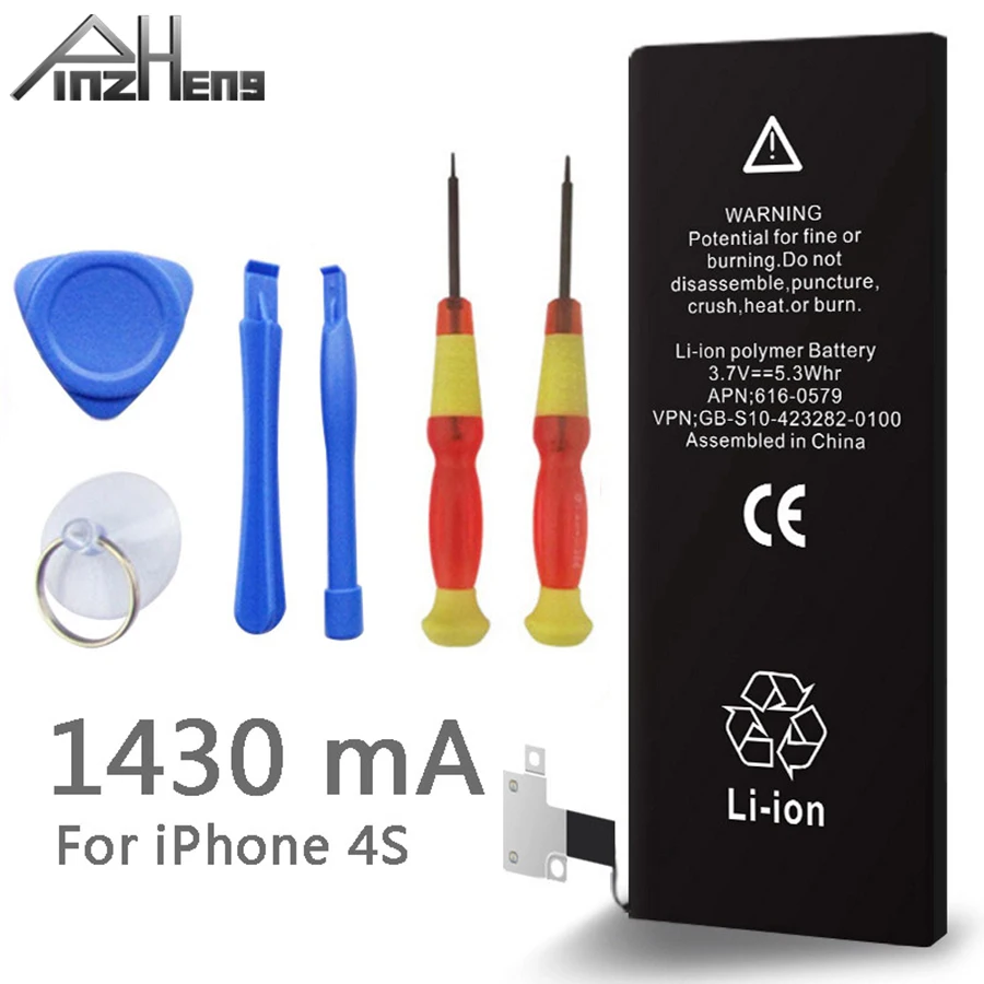 100% Original Brand KHP Phone Battery For iphone 4S Real Capacity 1420mAh With Machine Tools Kit Mobile Batteries
100% Original Brand KHP Phone Battery For iphone 4S Real Capacity 1420mAh With Machine Tools Kit Mobile Batteries