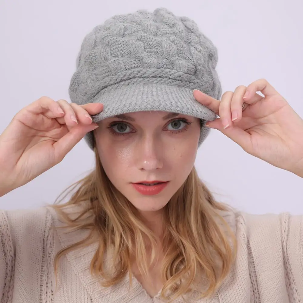 Fashion Women's Winter Knitting Beanie Solid Plus Velvet Rabbit Fur Cross Warm Hat Autumn Needle Dome Luxury Skullies Wool Cap
Fashion Women's Winter Knitting Beanie Solid Plus Velvet Rabbit Fur Cross Warm Hat Autumn Needle Dome Luxury Skullies Wool Cap