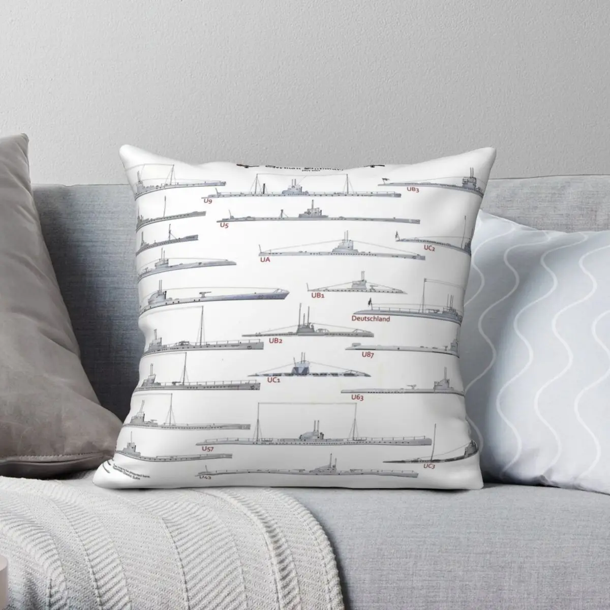 WW1 German Submarines Square Pillowcase Polyester Linen Velvet Creative Zip Decor Throw Pillow Case Home Cushion Cover
WW1 German Submarines Square Pillowcase Polyester Linen Velvet Creative Zip Decor Throw Pillow Case Home Cushion Cover