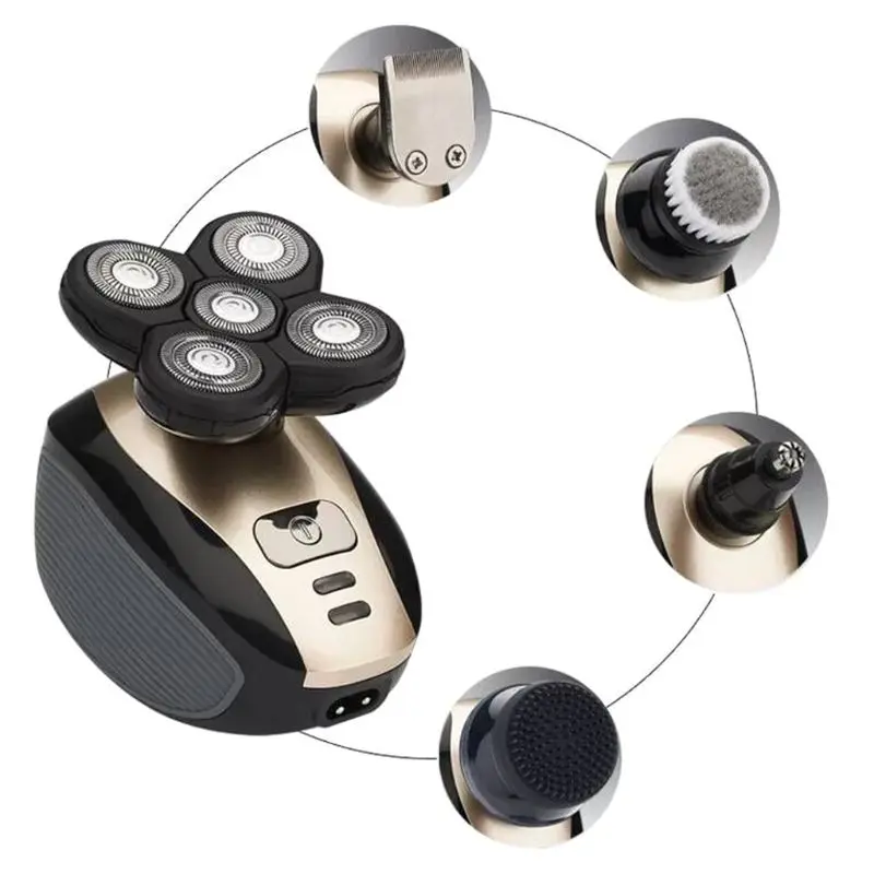 Men USB Charging Models Multi-function Waterproof 5-head Electric Shaver Shaving Beard Knife Rechargeable Razor
Men USB Charging Models Multi-function Waterproof 5-head Electric Shaver Shaving Beard Knife Rechargeable Razor