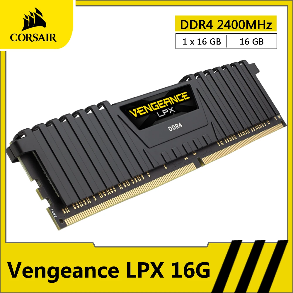 CORSAIR Vengeance LPX RAM DDR4 16GB 32GB 2400MHz Desktop Memory PC Computer Desktop Memoria RAM DDR4 288 Pin DIMM Module
CORSAIR Vengeance LPX RAM DDR4 16GB 32GB 2400MHz Desktop Memory PC Computer Desktop Memoria RAM DDR4 288 Pin DIMM Module