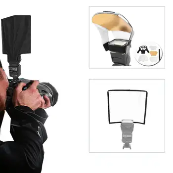 Universal Light Diffuser Flash Reflector Softbox Diffuser Foldable Flash Light Speedlite Photography Color Temperature Reflector
Universal Light Diffuser Flash Reflector Softbox Diffuser Foldable Flash Light Speedlite Photography Color Temperature Reflector
