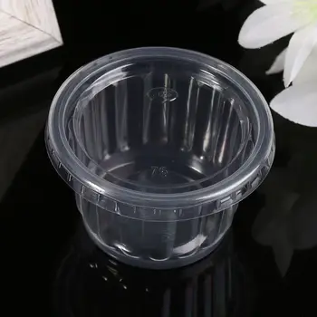 50Pcs Disposable Cups Set Of 150ml Sauce Pot Rippled Container Jello Shot Cup Slime Storage With Lid For Ketchup
50Pcs Disposable Cups Set Of 150ml Sauce Pot Rippled Container Jello Shot Cup Slime Storage With Lid For Ketchup