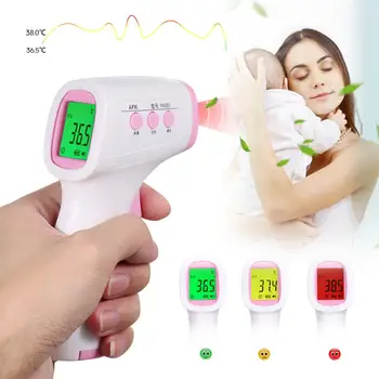 Home Infrared Non-Contact Thermometer Forehead Digital Thermometer Gun Baby Adult Temperature Sensor Measurement Device New
Home Infrared Non-Contact Thermometer Forehead Digital Thermometer Gun Baby Adult Temperature Sensor Measurement Device New
