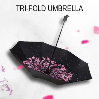 Dustproof Anti-UV Umbrella Sakura Internal Printing Rainy Day Sunshade Sunshade Umbrella Umbrella 8 Bones Tri-Folded Travel
Dustproof Anti-UV Umbrella Sakura Internal Printing Rainy Day Sunshade Sunshade Umbrella Umbrella 8 Bones Tri-Folded Travel