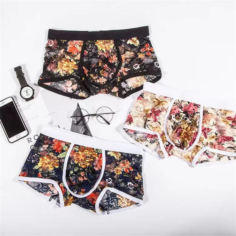 New Sexy Lace Boxer Men Underwear Mens Boxers Hombre Male Calzoncillo Cueca Masculina Boxershorts Size M-2XL трусы мужские
New Sexy Lace Boxer Men Underwear Mens Boxers Hombre Male Calzoncillo Cueca Masculina Boxershorts Size M-2XL трусы мужские