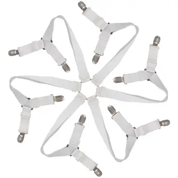 Bed Sheet Clips Elastic Practical Bed Sheet Holders Six-Sided Bed Sheet Fixing Clip Adjustable Suspenders Straps Sofa Cushion
Bed Sheet Clips Elastic Practical Bed Sheet Holders Six-Sided Bed Sheet Fixing Clip Adjustable Suspenders Straps Sofa Cushion