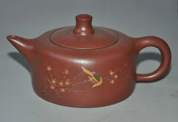 wedding decoration old Chines exquisite Yixing Zisha pottery Plum blossom bird Teapot Wine Tea pot
wedding decoration old Chines exquisite Yixing Zisha pottery Plum blossom bird Teapot Wine Tea pot