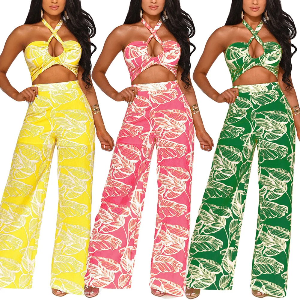 Fadzeco Women Jumpsuit Sexy Hollow Out Wide Straps High Waist Wide Leg Pants Jumpsuit Leaf Pattern One Piece Romper Playsuit
Fadzeco Women Jumpsuit Sexy Hollow Out Wide Straps High Waist Wide Leg Pants Jumpsuit Leaf Pattern One Piece Romper Playsuit