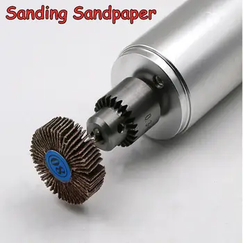 1Pc Sanding Sandpaper Flap Wheel Disc Set (80 Grit) Handle Shutter Wheel Polishing Wheel For Dremel Power Rotary Tools