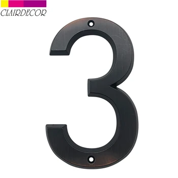 6 in 152mm Big House Number Door Address Number Zinc Alloy Screw Mounted Outdoor Address Sign #3 Aged bronze Color
6 in 152mm Big House Number Door Address Number Zinc Alloy Screw Mounted Outdoor Address Sign #3 Aged bronze Color