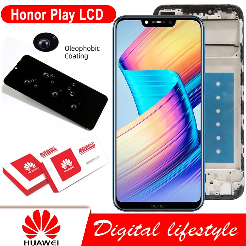 6 3 "Оригинальный ЖК-дисплей для Huawei Honor Play сенсорная панель дигитайзер Φ с