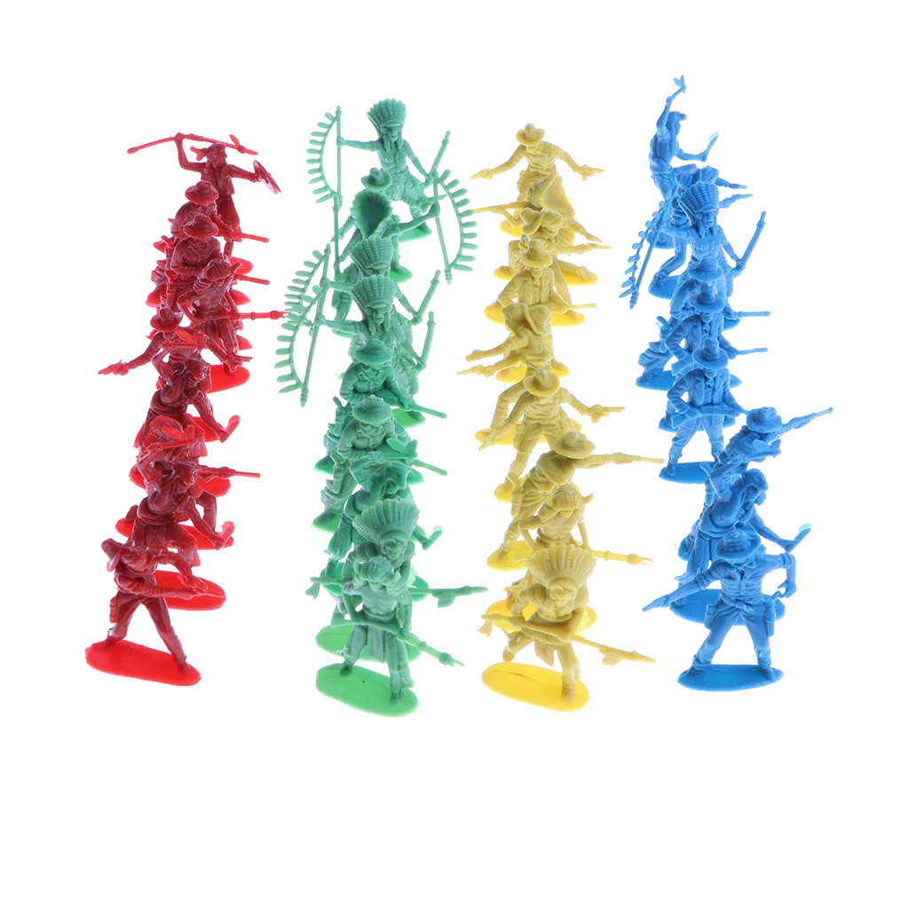 40 Pieces 5cm Army Indian Aboriginal Soldier with Weapons Set Action Figures 40 Pieces 5cm Army Indian Aboriginal Soldier with Weapons Set Action Figures