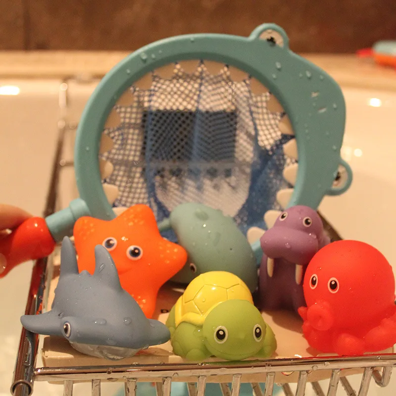 Baby Fish Catching Bath Toy Fishing Set Children Water Toys Infants Floating Soft Silcone Water Spouting Squeezed Call
Baby Fish Catching Bath Toy Fishing Set Children Water Toys Infants Floating Soft Silcone Water Spouting Squeezed Call