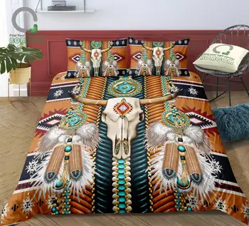BOMCOM Digital Printing Bedding Set Buffalo Skull Indian Aztec Pattern Duvet Cover 100% Microfiber
BOMCOM Digital Printing Bedding Set Buffalo Skull Indian Aztec Pattern Duvet Cover 100% Microfiber